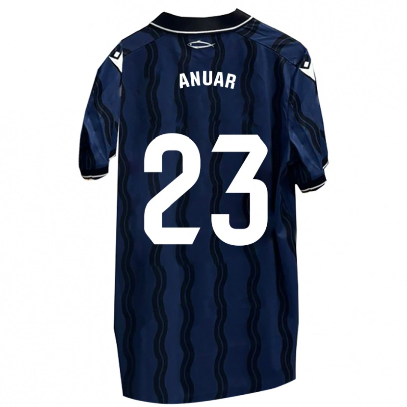 Danxen Kid Anuar #23 Dark Blue Black Away Jersey 2025/26 T-Shirt