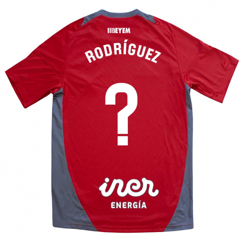 Danxen Kid Diego Rodríguez #0 Red Gray Away Jersey 2025/26 T-Shirt