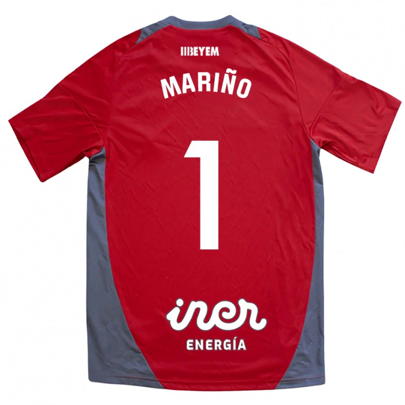 Danxen Kid Diego Mariño #1 Red Gray Away Jersey 2025/26 T-Shirt