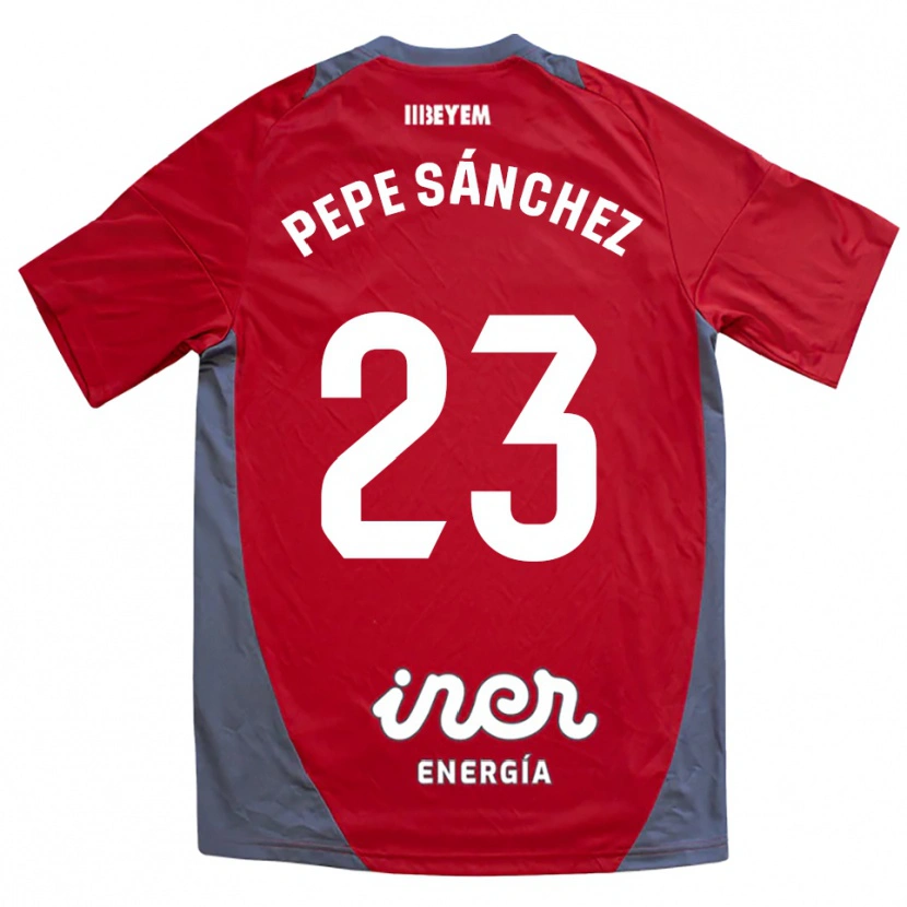 Danxen Kid Pepe Sánchez #23 Red Gray Away Jersey 2025/26 T-Shirt
