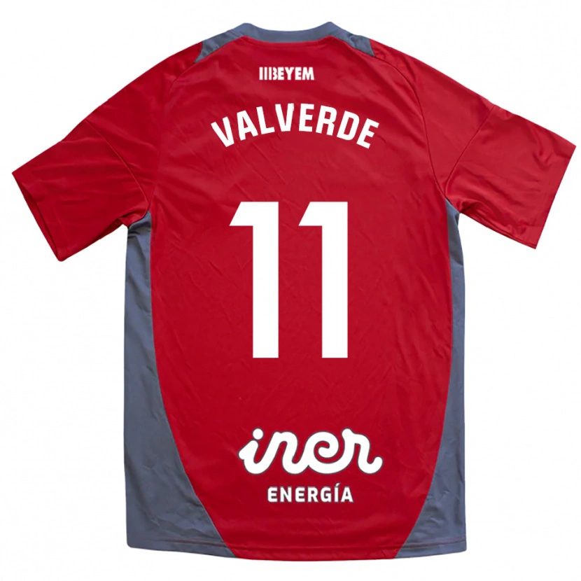Danxen Kid Victor Valverde #11 Red Gray Away Jersey 2025/26 T-Shirt