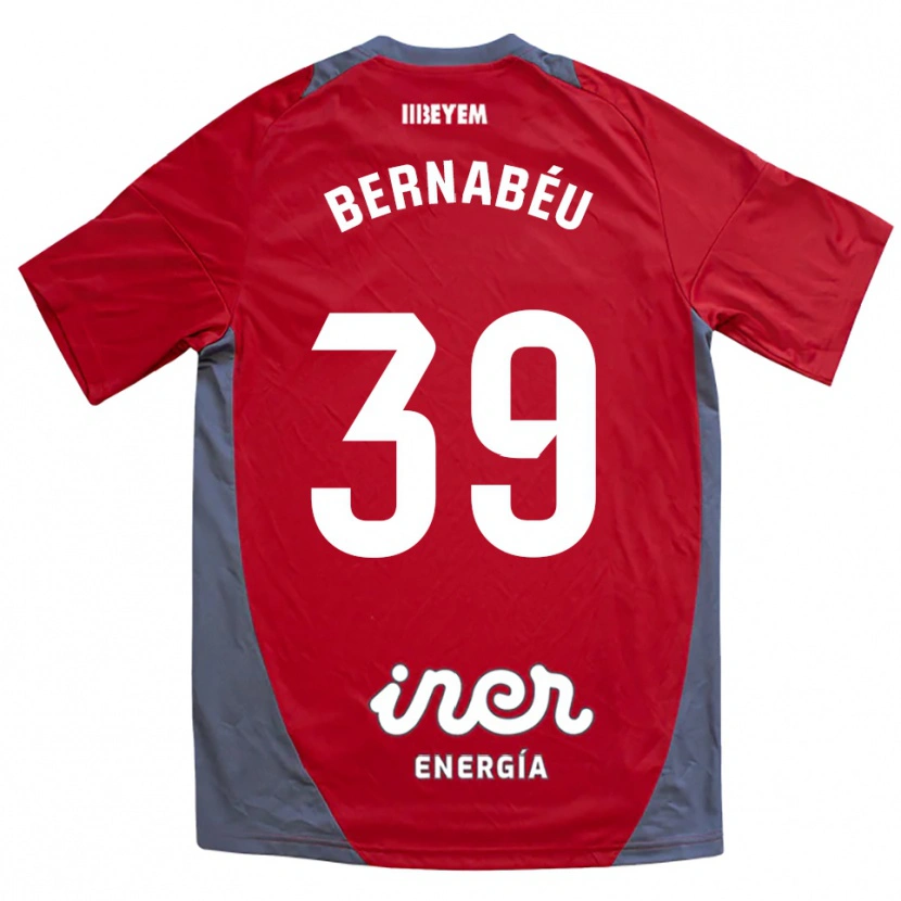Danxen Kid Dani Bernabéu #39 Red Gray Away Jersey 2025/26 T-Shirt