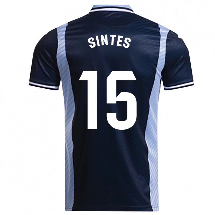 Danxen Kid Xavi Sintes #15 Navy Sky Blue Away Jersey 2025/26 T-Shirt