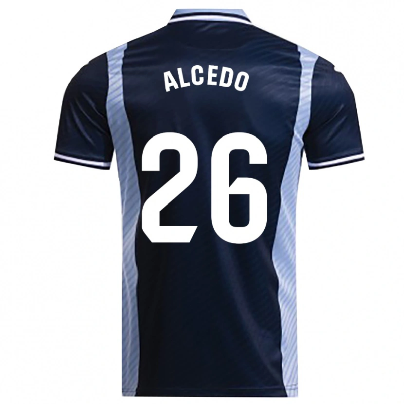 Danxen Kid Juan María Alcedo #26 Navy Sky Blue Away Jersey 2025/26 T-Shirt
