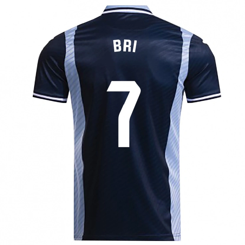 Danxen Kid Diego Bri #7 Navy Sky Blue Away Jersey 2025/26 T-Shirt