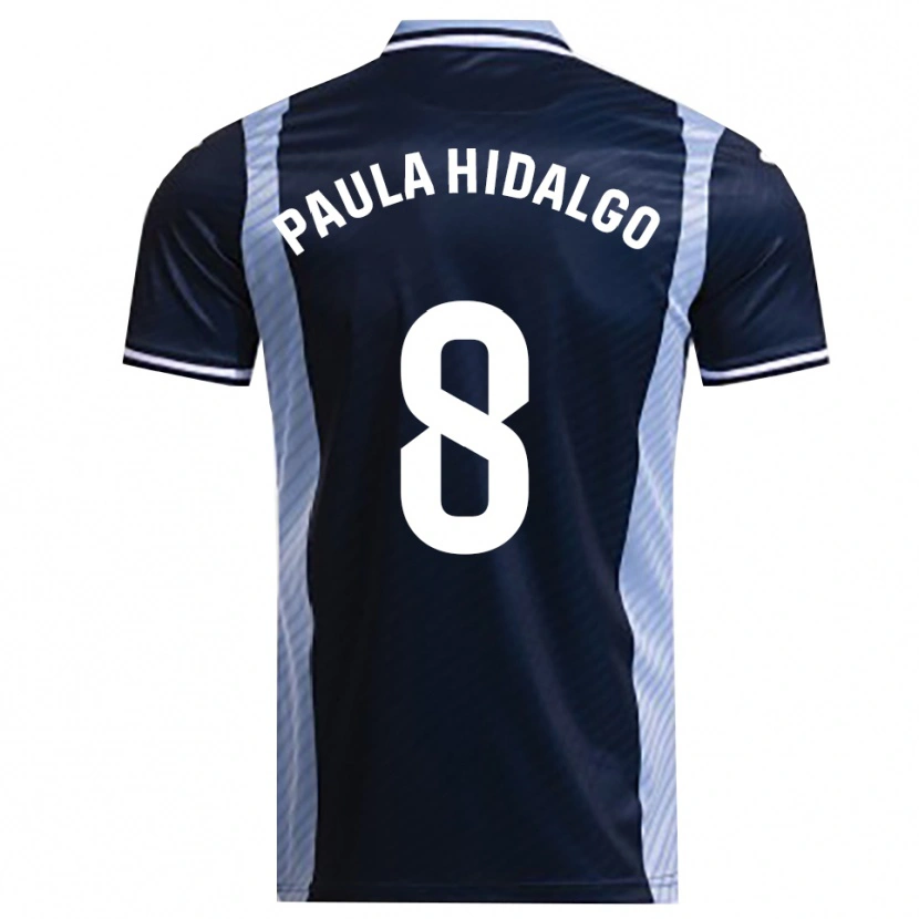 Danxen Kid Paula Hidalgo Gutiérrez #8 Navy Sky Blue Away Jersey 2025/26 T-Shirt