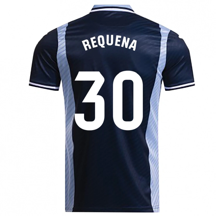 Danxen Kid Dani Requena #30 Navy Sky Blue Away Jersey 2025/26 T-Shirt