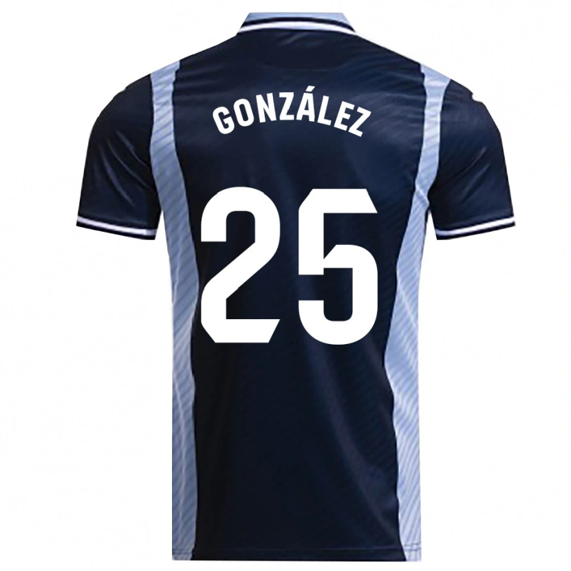 Danxen Kid Dani González #25 Navy Sky Blue Away Jersey 2025/26 T-Shirt