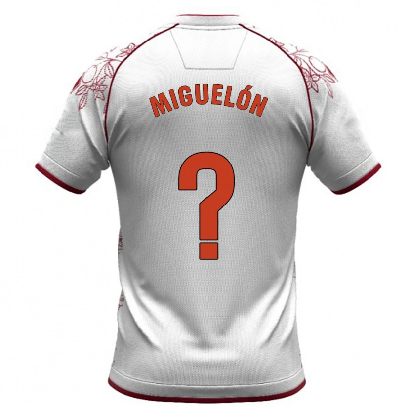 Danxen Kid Miguelón #0 White Burgundy Away Jersey 2025/26 T-Shirt