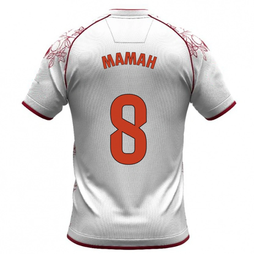 Danxen Kid Kenneth Mamah #8 White Burgundy Away Jersey 2025/26 T-Shirt