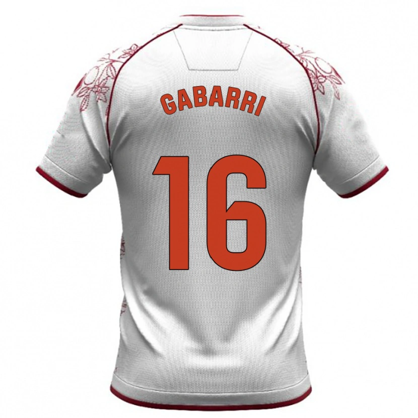 Danxen Kid Toni Gabarri #16 White Burgundy Away Jersey 2025/26 T-Shirt