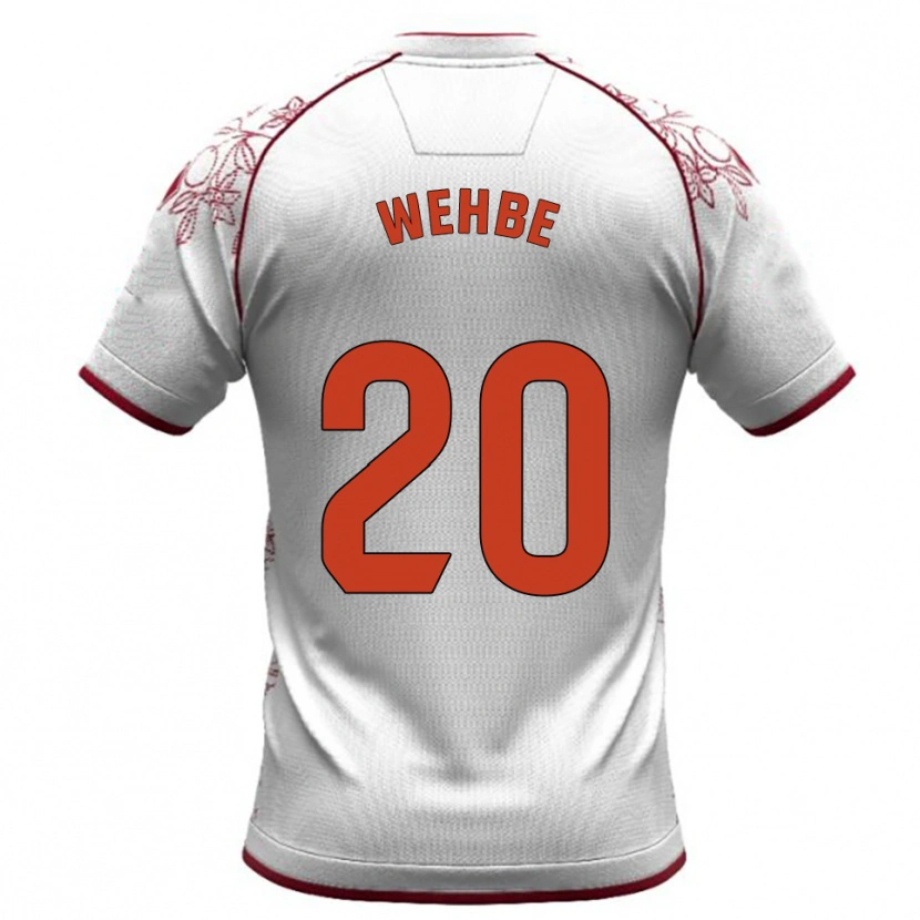 Danxen Kid Charbel Wehbe #20 White Burgundy Away Jersey 2025/26 T-Shirt