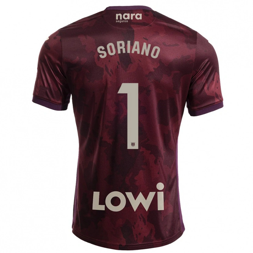 Danxen Kid Juan Soriano #1 Burgundy White Away Jersey 2025/26 T-Shirt