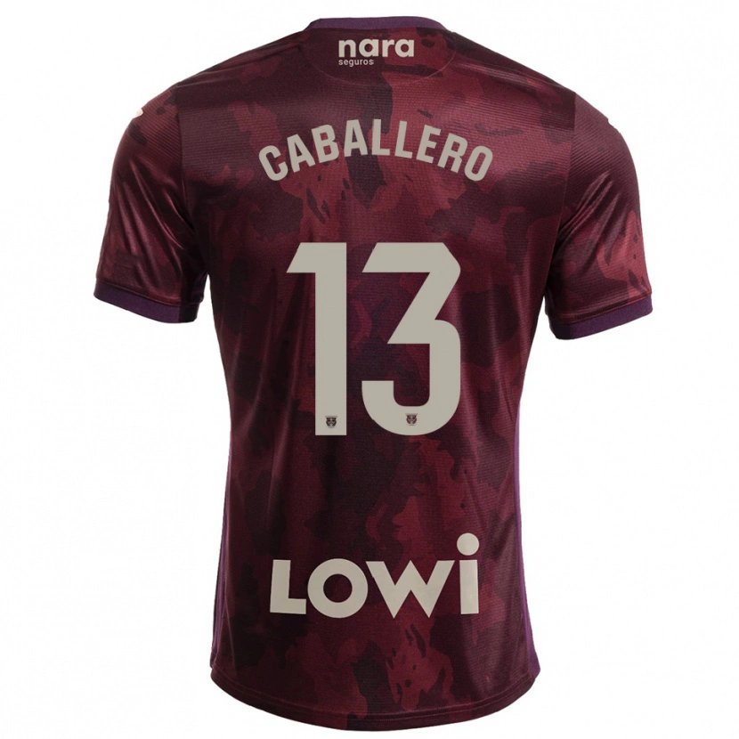 Danxen Kid Hugo Caballero #13 Burgundy White Away Jersey 2025/26 T-Shirt