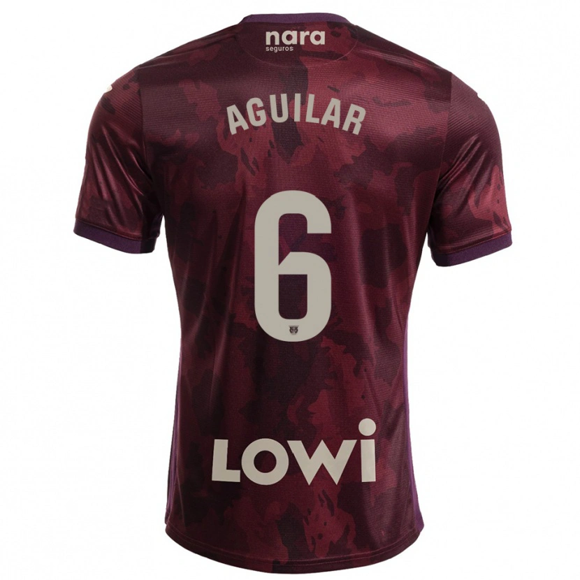 Danxen Kid Lalo Aguilar #6 Burgundy White Away Jersey 2025/26 T-Shirt