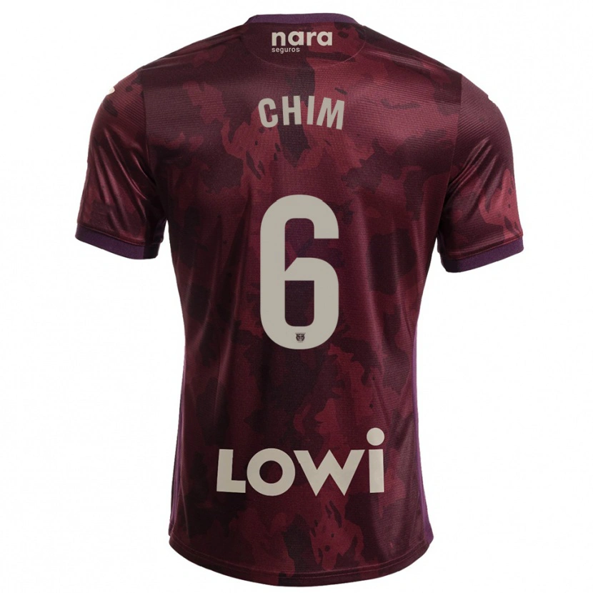 Danxen Kid Adrian Chim #6 Burgundy White Away Jersey 2025/26 T-Shirt