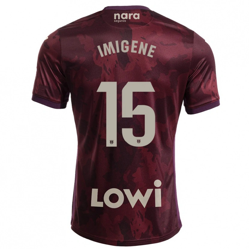 Danxen Kid Said Imigene #15 Burgundy White Away Jersey 2025/26 T-Shirt