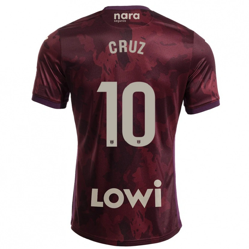 Danxen Kid Juan Cruz #10 Burgundy White Away Jersey 2025/26 T-Shirt