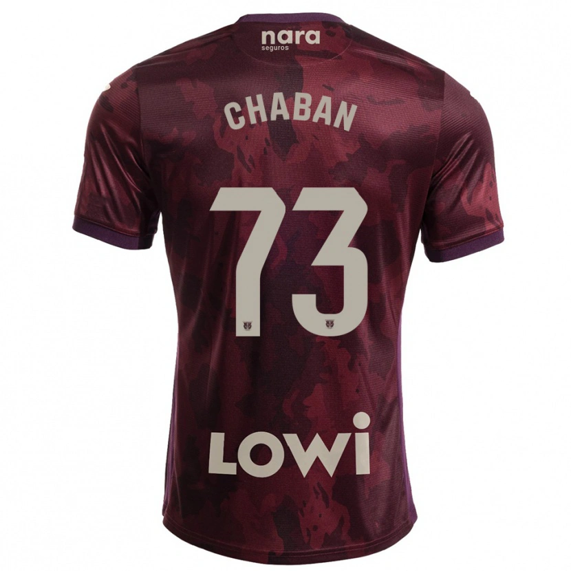 Danxen Kid Danylo Chaban #73 Burgundy White Away Jersey 2025/26 T-Shirt