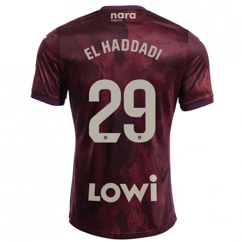 Danxen Kid Suleiman El Haddadi #29 Burgundy White Away Jersey 2025/26 T-Shirt