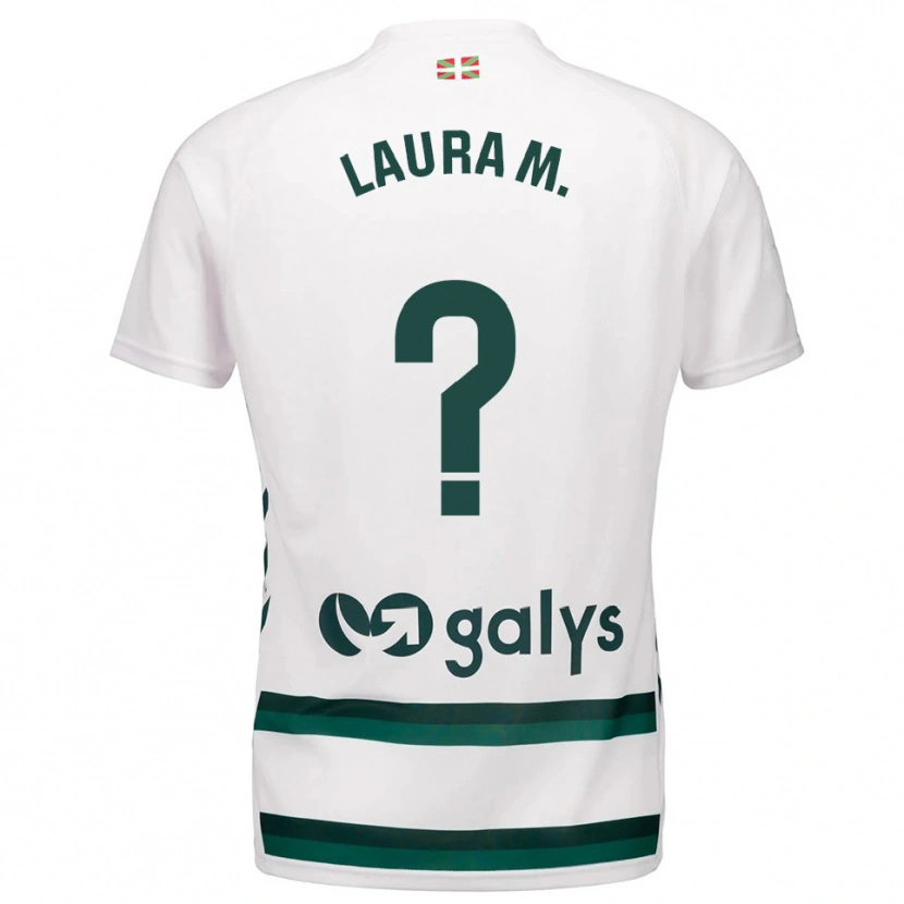 Danxen Kid Laura Marti Enseñat #0 White Green Away Jersey 2025/26 T-Shirt