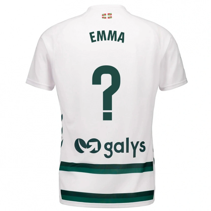 Danxen Kid Emma Moreno Torres #0 White Green Away Jersey 2025/26 T-Shirt