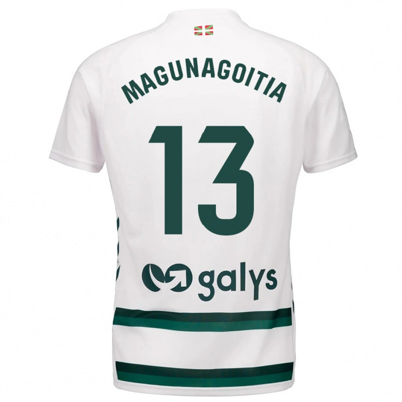 Danxen Kid Jonmi Magunagoitia #13 White Green Away Jersey 2025/26 T-Shirt