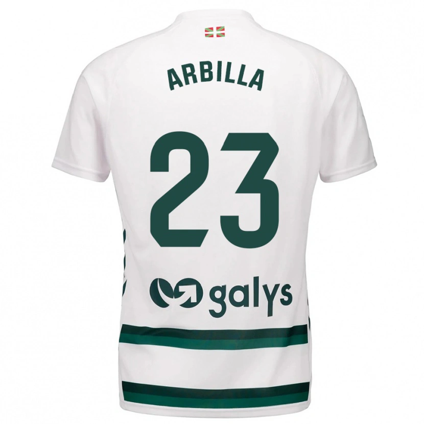 Danxen Kid Anaitz Arbilla #23 White Green Away Jersey 2025/26 T-Shirt