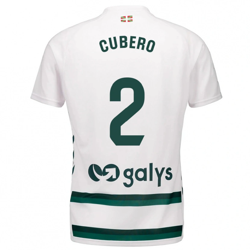Danxen Kid Sergio Cubero #2 White Green Away Jersey 2025/26 T-Shirt