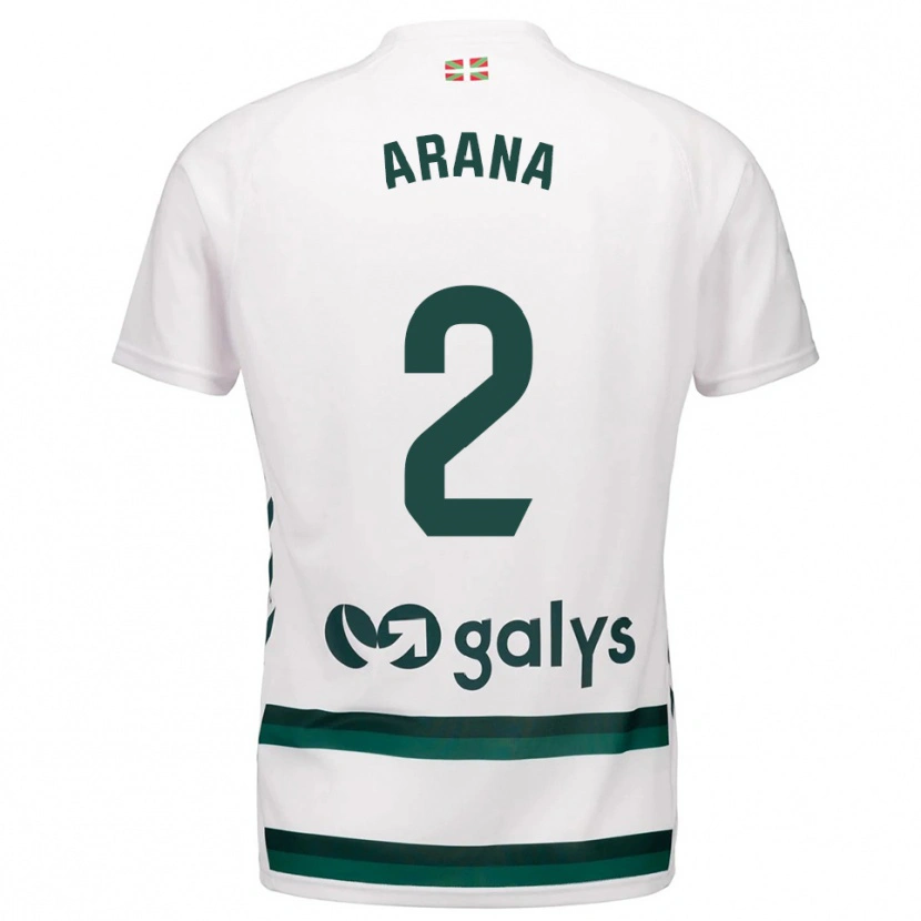 Danxen Kid Markel Arana #2 White Green Away Jersey 2025/26 T-Shirt