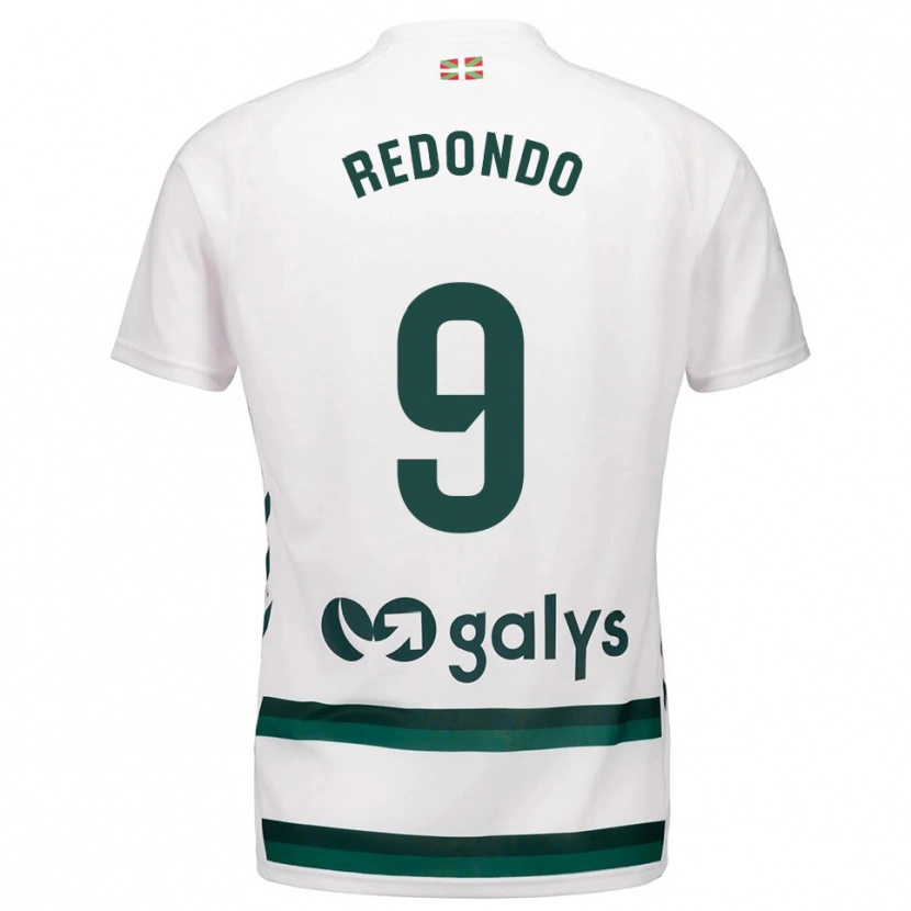Danxen Kid Ekaitz Redondo #9 White Green Away Jersey 2025/26 T-Shirt