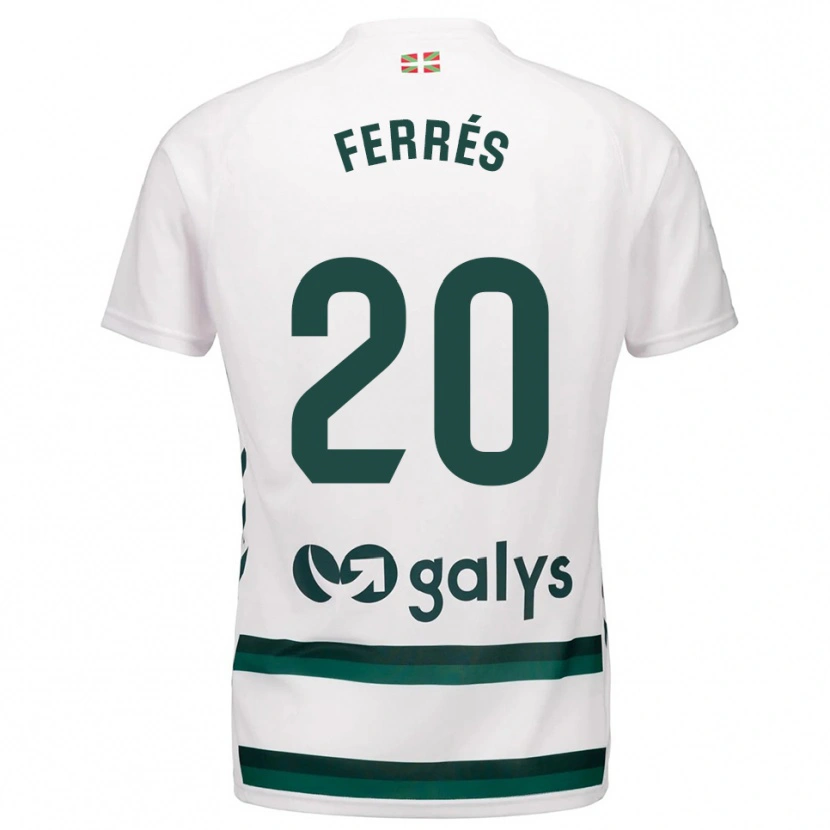 Danxen Kid Llorenç Ferrés #20 White Green Away Jersey 2025/26 T-Shirt