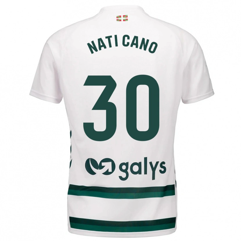 Danxen Kid Natividad Cano Cabello #30 White Green Away Jersey 2025/26 T-Shirt
