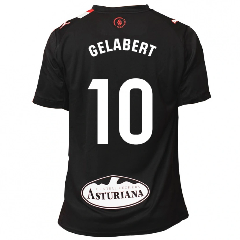 Danxen Kid César Gelabert #10 Black White Away Jersey 2025/26 T-Shirt