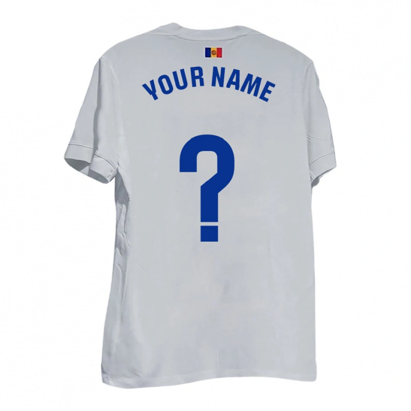 Danxen Kid Your Name #0 White Blue Yellow Away Jersey 2025/26 T-Shirt