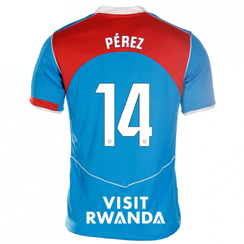Danxen Kid Diego Pérez #14 Blue White Third Jersey 2025/26 T-Shirt