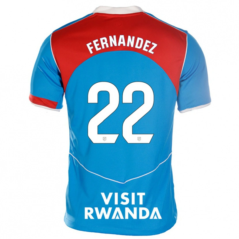 Danxen Kid David Fernández #22 Blue White Third Jersey 2025/26 T-Shirt