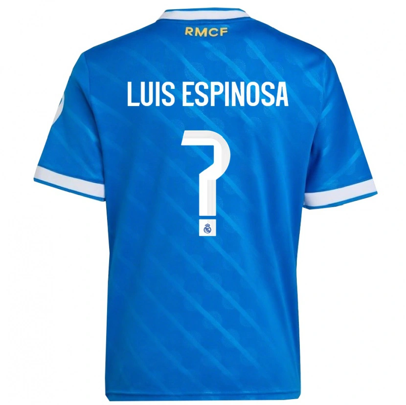 Danxen Kid José Luis Espinosa #0 Blue  White Third Jersey 2025/26 T-Shirt