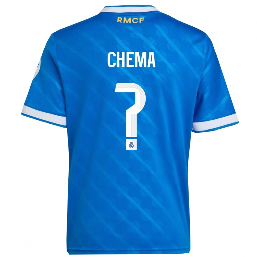 Danxen Kid Chema #0 Blue  White Third Jersey 2025/26 T-Shirt