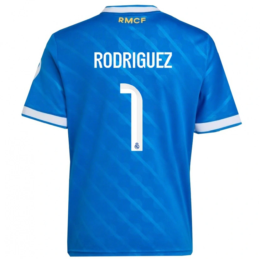 Danxen Kid Misa Rodriguez #1 Blue  White Third Jersey 2025/26 T-Shirt