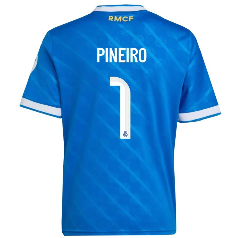 Danxen Kid Diego Pineiro #1 Blue  White Third Jersey 2025/26 T-Shirt