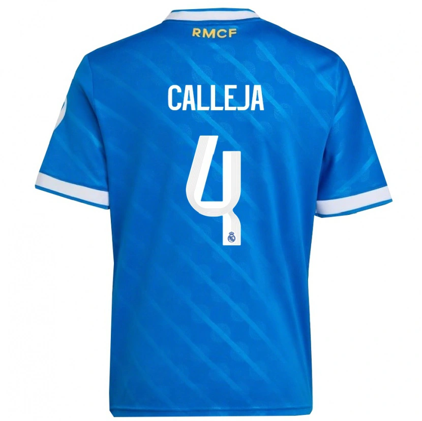 Danxen Kid Jaime Calleja #4 Blue  White Third Jersey 2025/26 T-Shirt