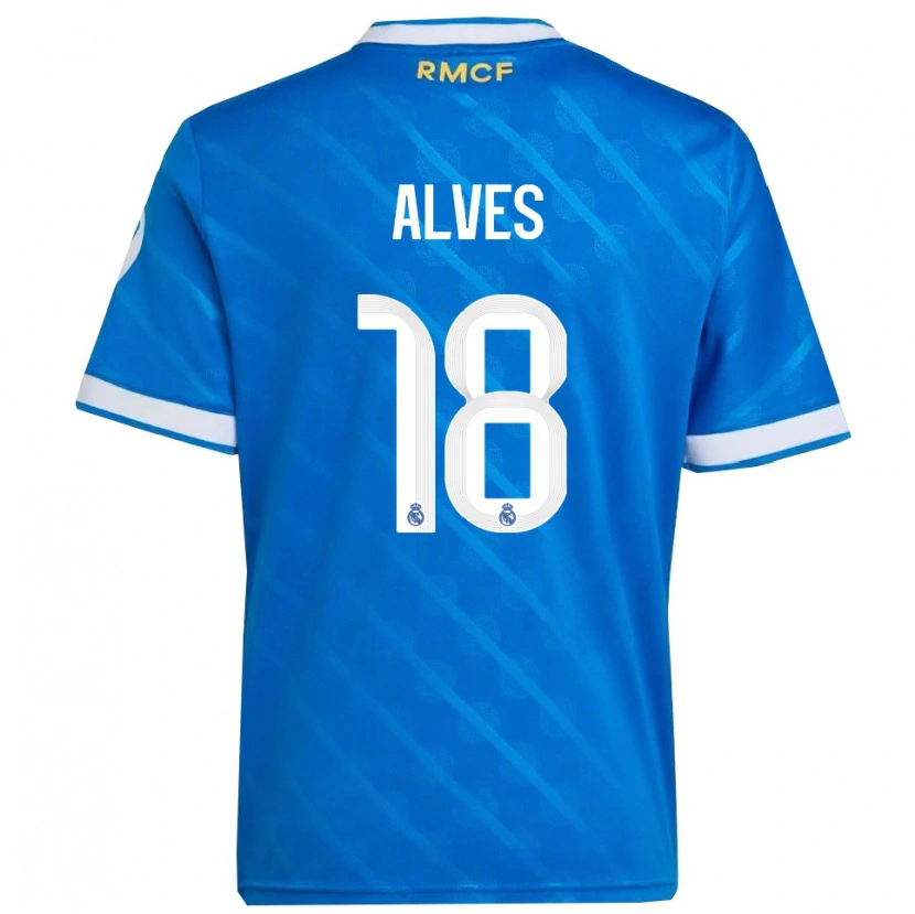 Danxen Kid Enzo Alves #18 Blue  White Third Jersey 2025/26 T-Shirt