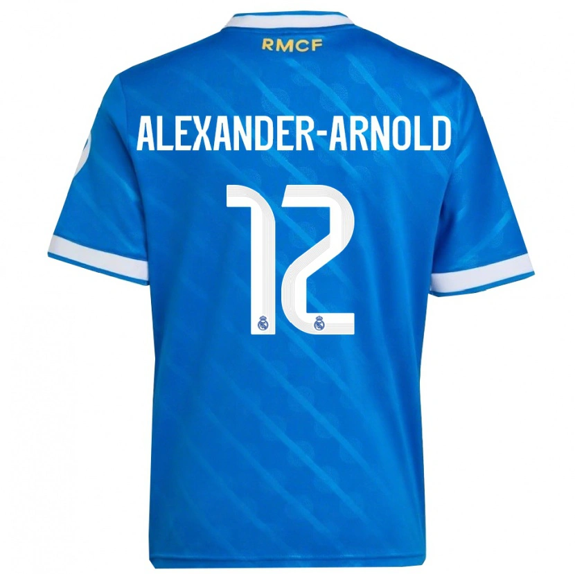 Danxen Kid Trent Alexander-Arnold #12 Blue  White Third Jersey 2025/26 T-Shirt