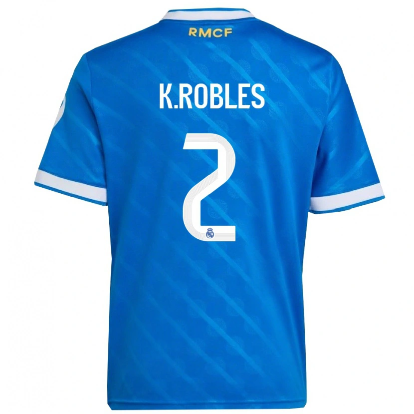 Danxen Kid Kenti Robles #2 Blue  White Third Jersey 2025/26 T-Shirt