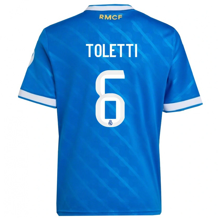 Danxen Kid Sandie Toletti #6 Blue  White Third Jersey 2025/26 T-Shirt