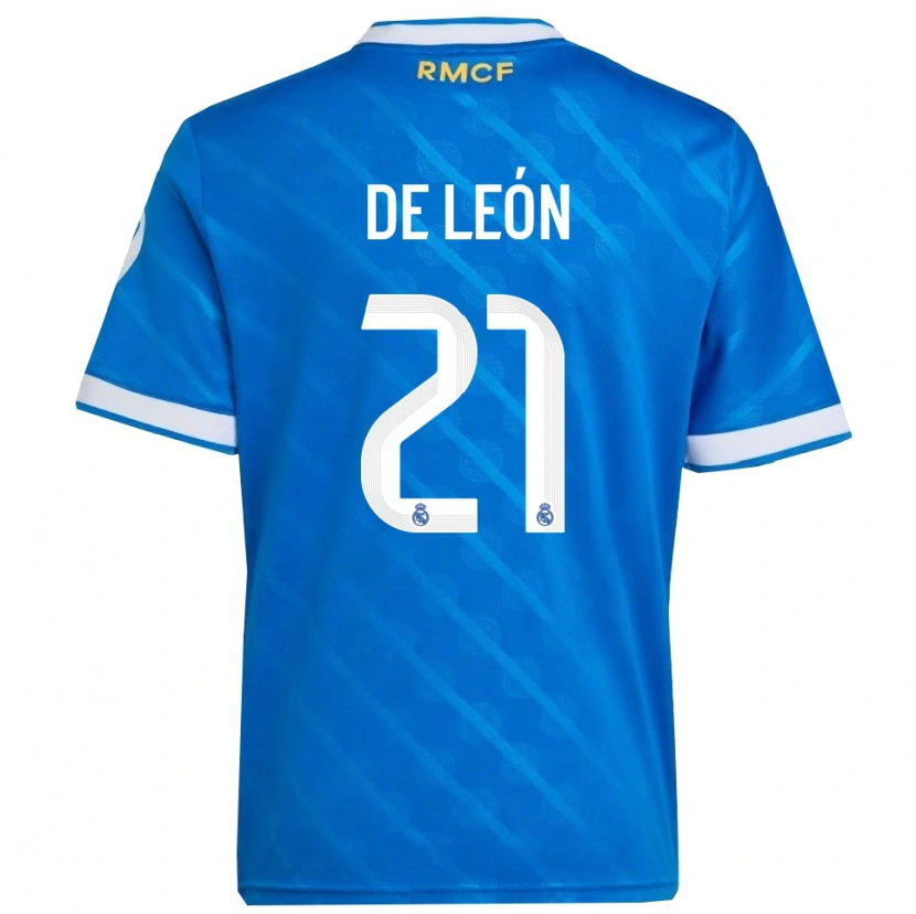 Danxen Kid Jeremy De León #21 Blue  White Third Jersey 2025/26 T-Shirt