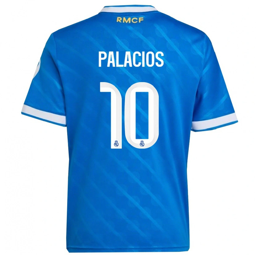 Danxen Kid César Palacios #10 Blue  White Third Jersey 2025/26 T-Shirt