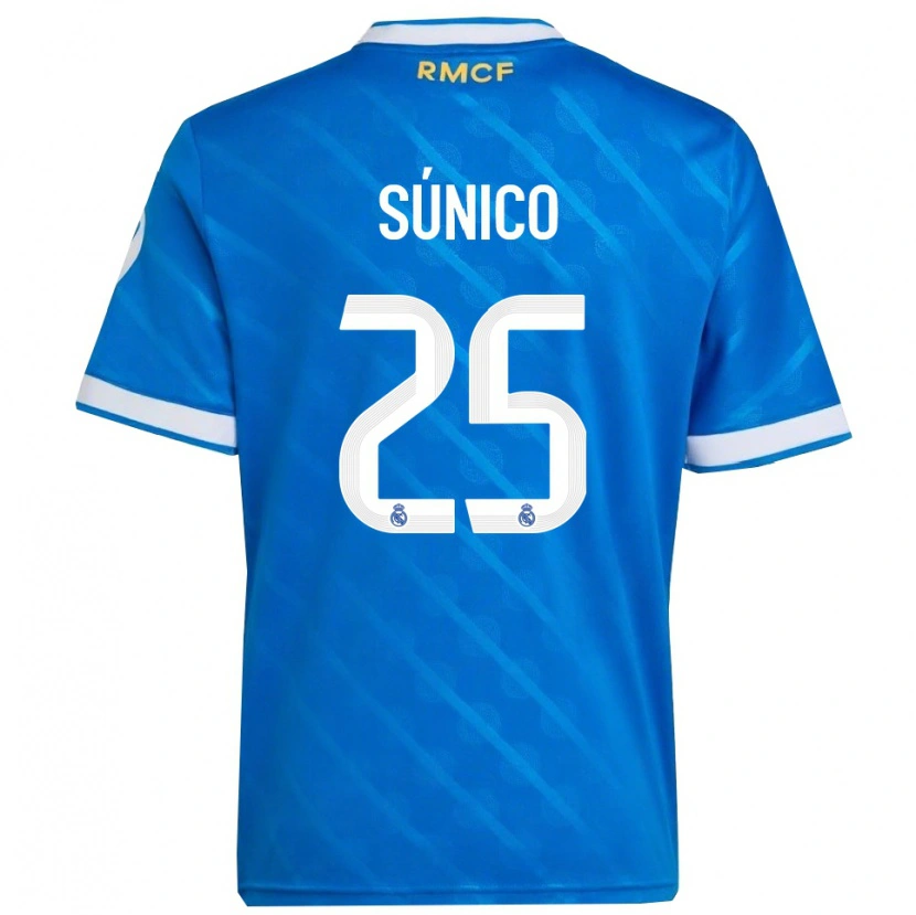 Danxen Kid Guille Súnico #25 Blue  White Third Jersey 2025/26 T-Shirt
