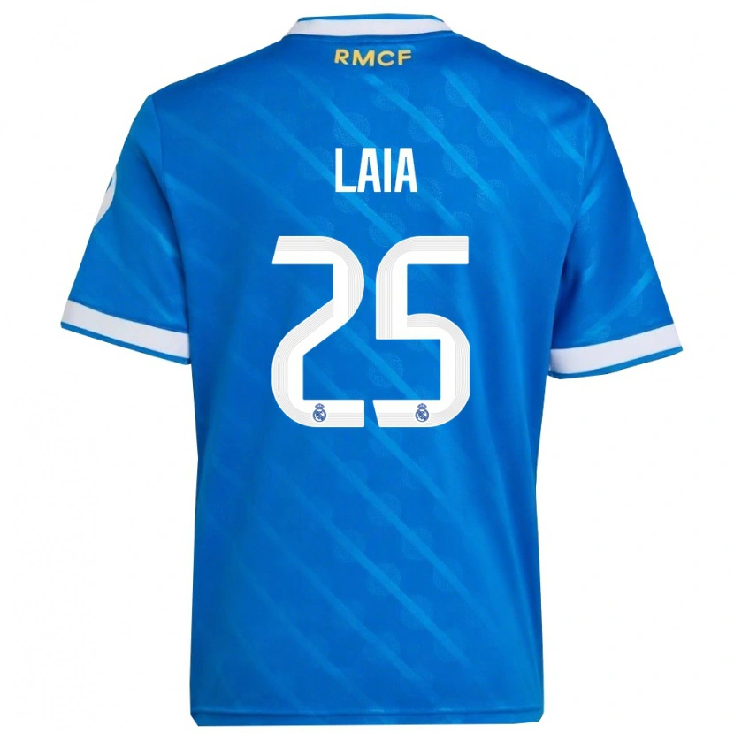 Danxen Kid Laia López De La Morena #25 Blue  White Third Jersey 2025/26 T-Shirt